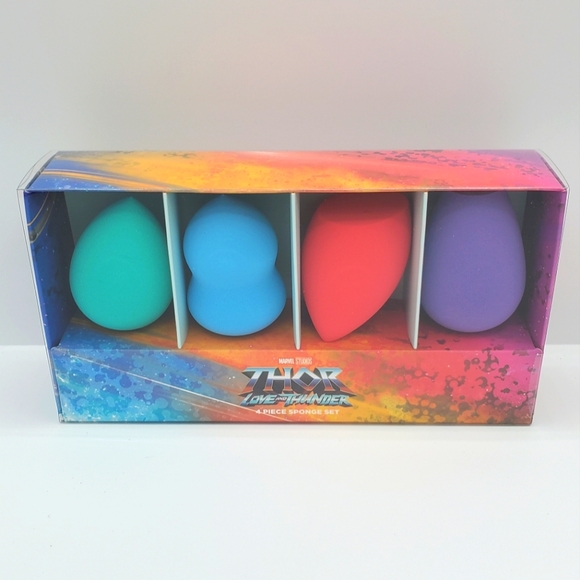 Marvel Other - 🌴5/$50 Marvel Thor Love and Thunder 4 Pc Makeup Blender Sponge Set NEW